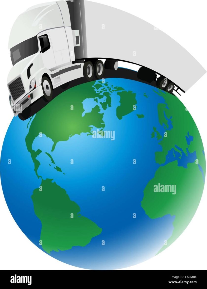 Машина на земном шаре