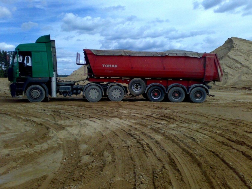 КАМАЗ. Песка. Тонар песок