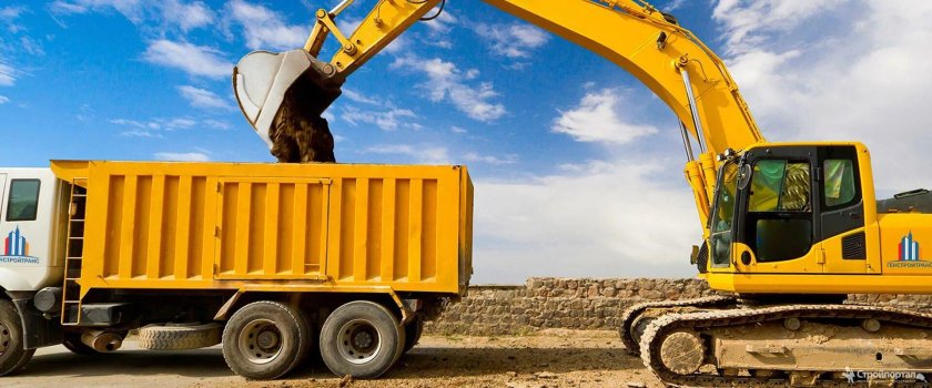 Экскаватор. Самосвал