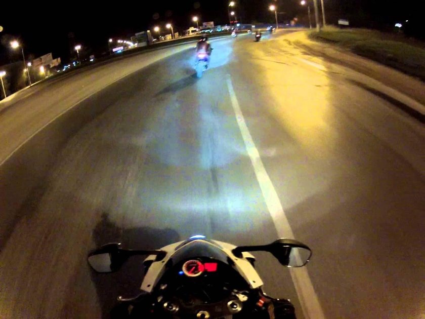 За рулем мотоцикла