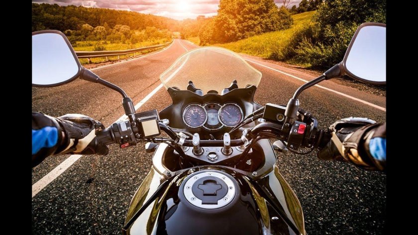 За рулем мотоцикла