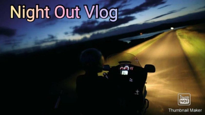 Мотоцикл ночь дорога