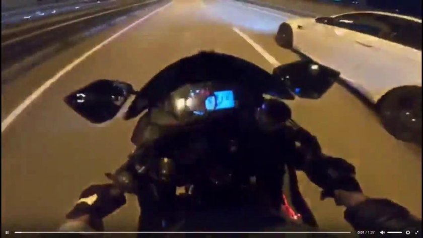 Мотоцикл от первого лица