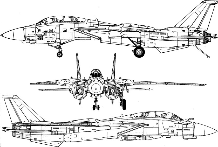 Чертёж ф 14 Томкэт
