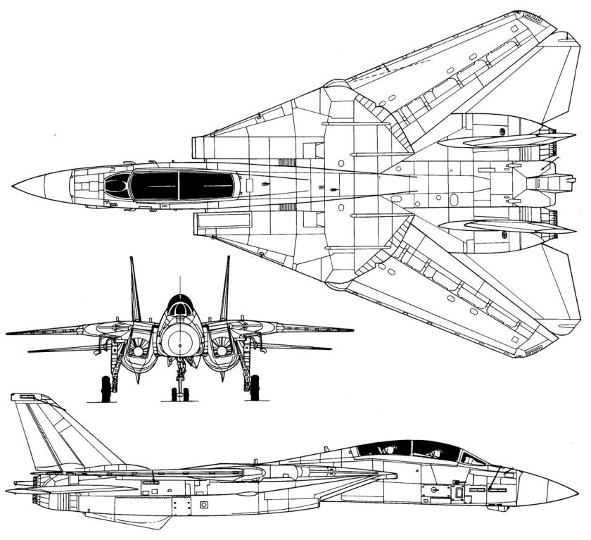 Чертёж ф 14 Томкэт