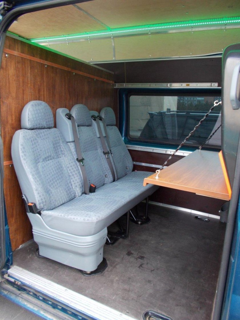 Переделка салона микроавтобуса Форд Транзит