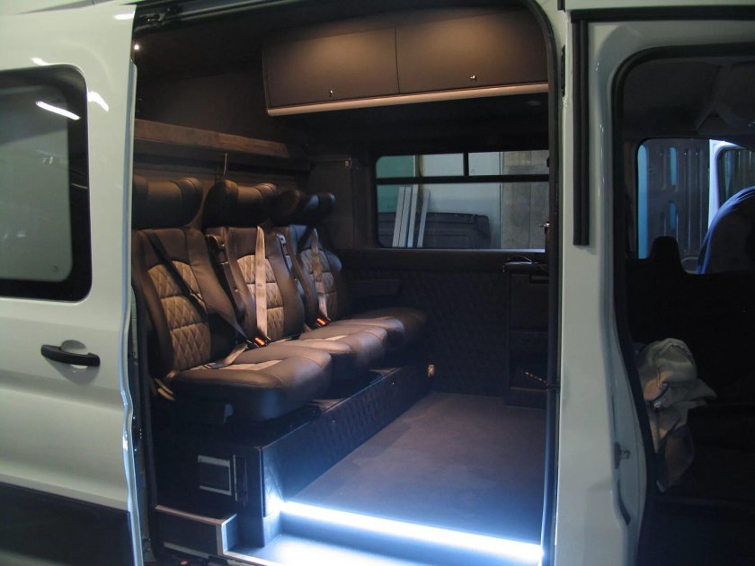 Переделка салона микроавтобуса Форд Транзит
