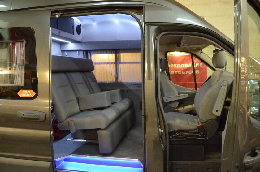 Переделка салона микроавтобуса Форд Транзит