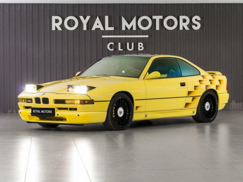 BMW 850 CSI Alpina желтая