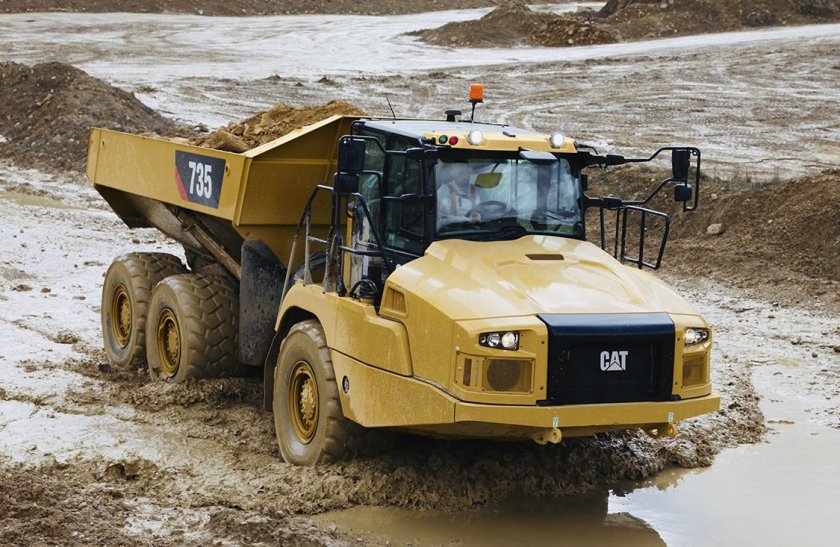 Сочлененный самосвал сат 735