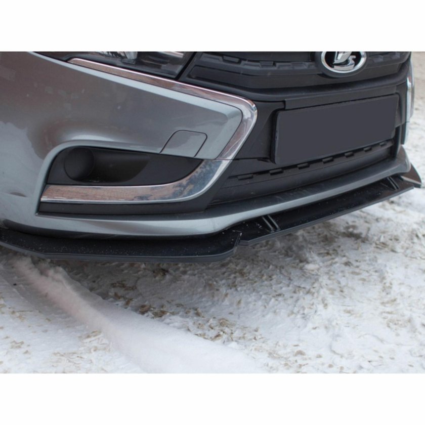 Сплиттер переднего бампера Лада Веста