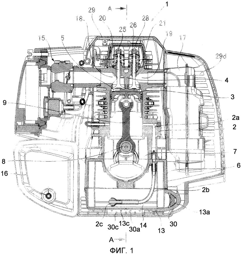 Двигатель четырехтактный косилки схема