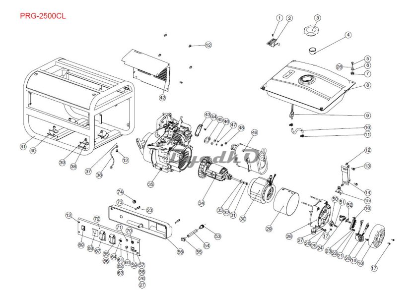 Бензогенератор чемпион gg950dc схема электрическая