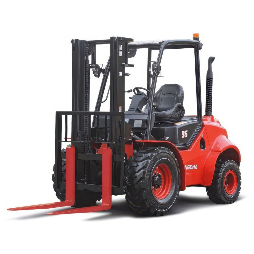 Вилочный погрузчик вездеходный