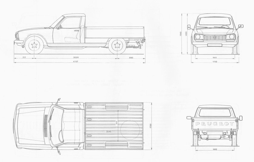 Peugeot 504 Blueprint