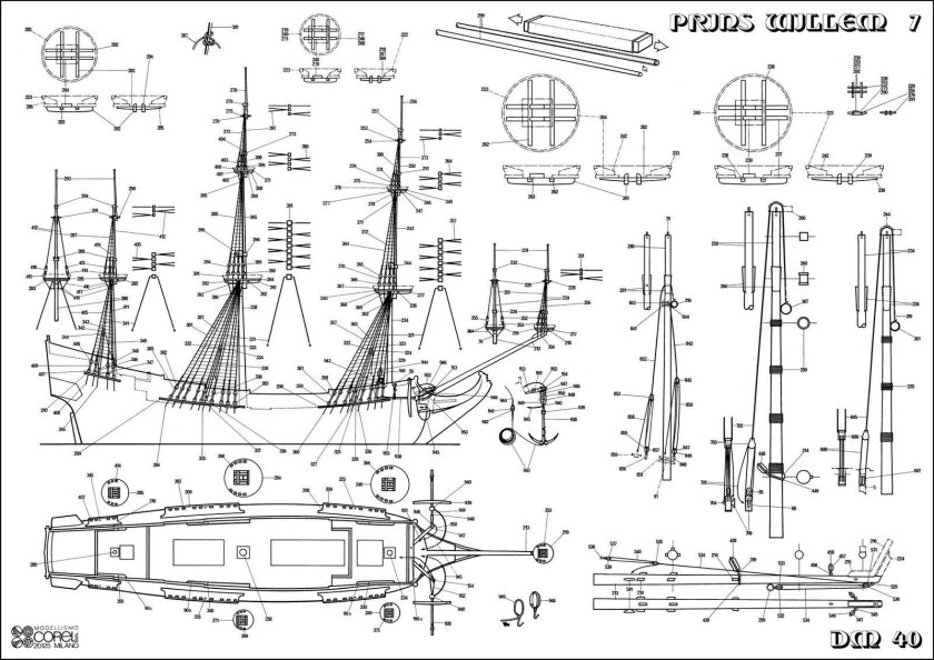 Принц Виллем корабль чертежи