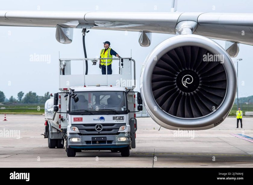 Заправка самолета топливом