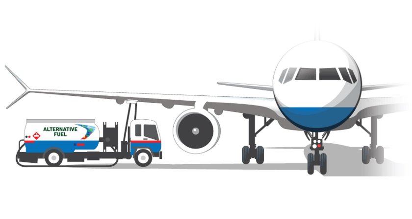 Самолет без фона