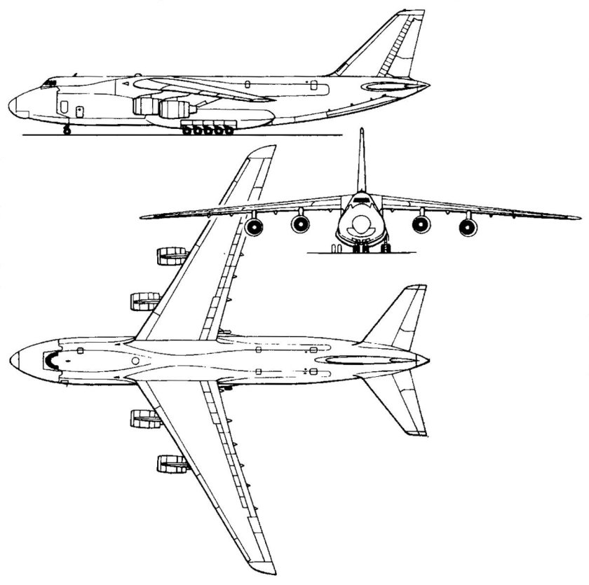 АН-124 Руслан чертежи