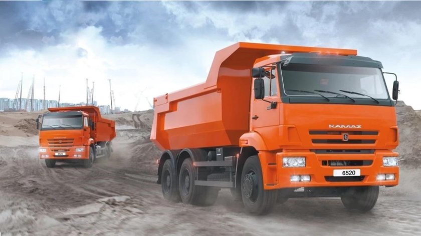 КАМАЗ 65115 самосвал с песком