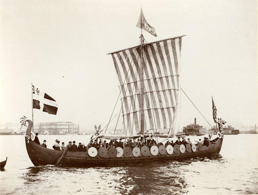 1893 Год плавание на драккаре в Америку