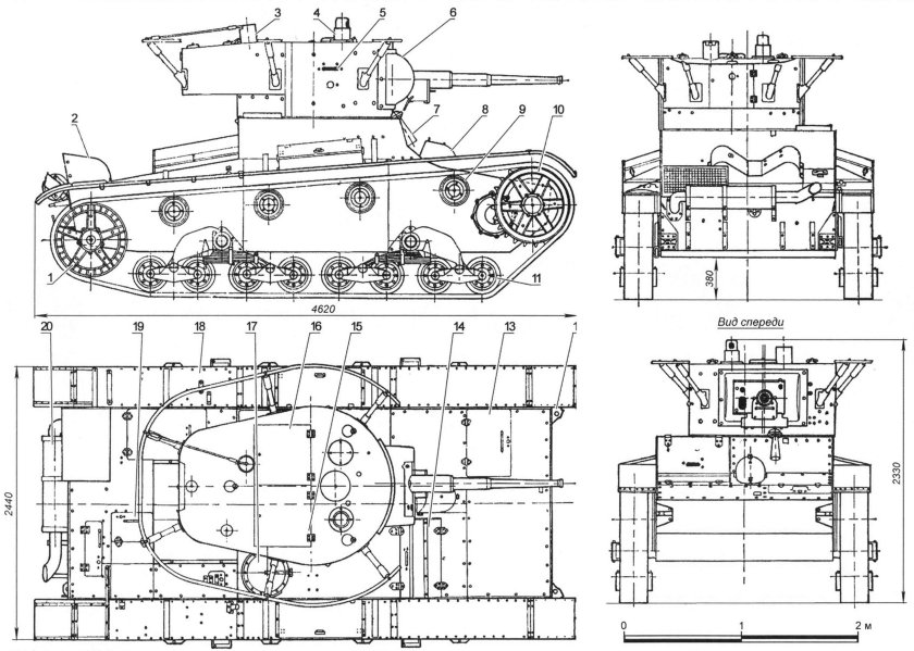 Танк т-26 чертежи