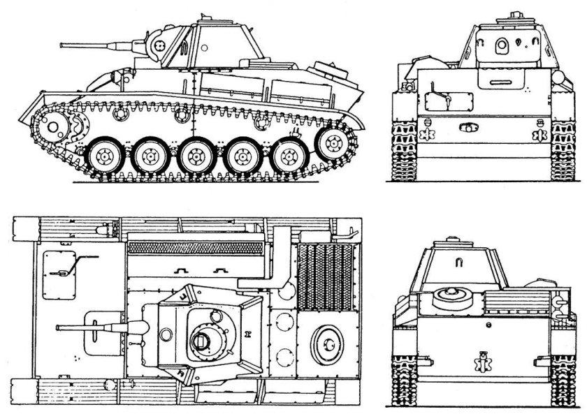 Танк т-70 чертежи