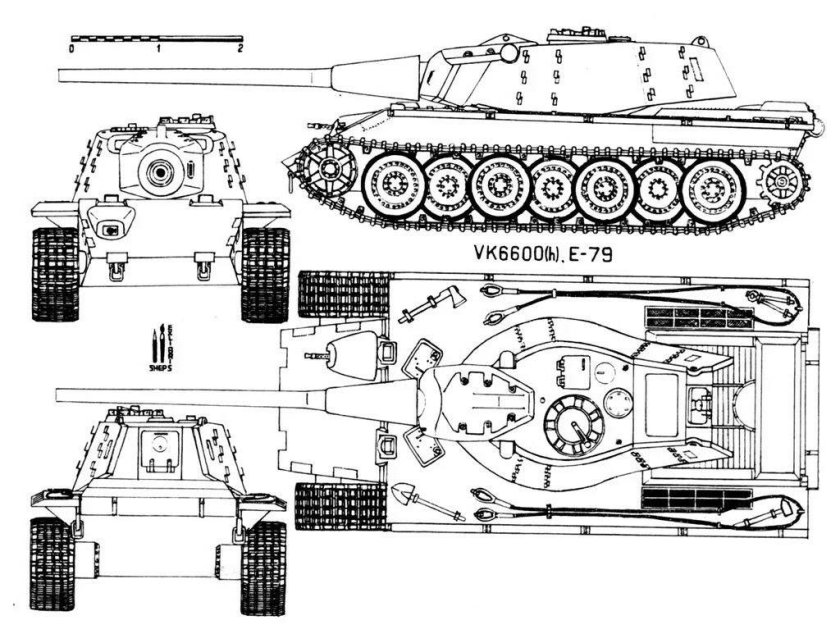 E 79 Panther III чертёж