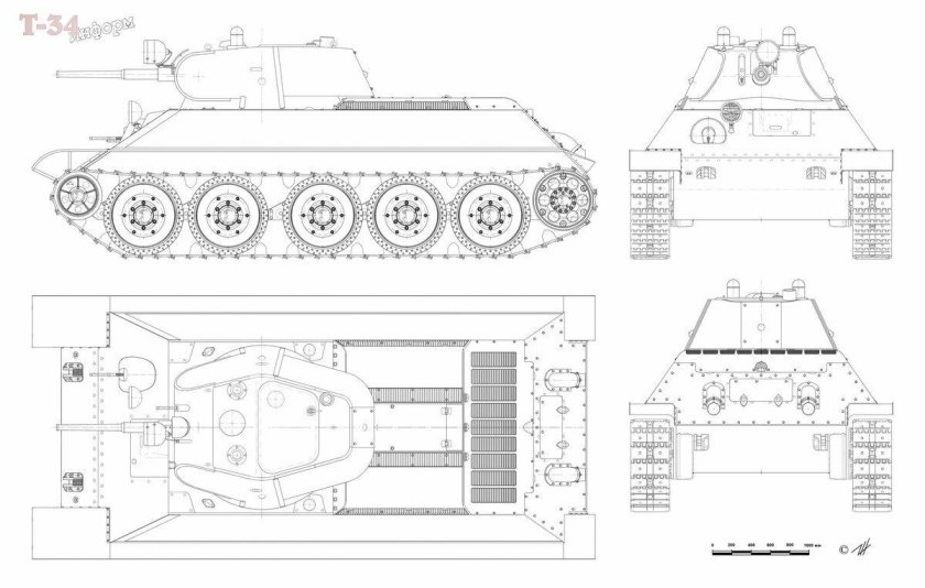 Т-70 чертежи