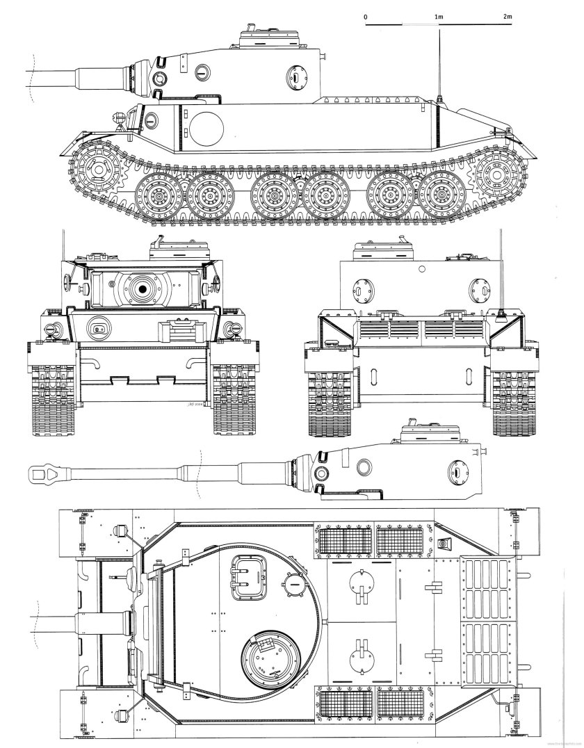 Чертежи танка Tiger 1