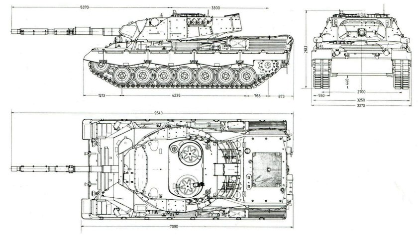 Leopard 1a1 чертежи
