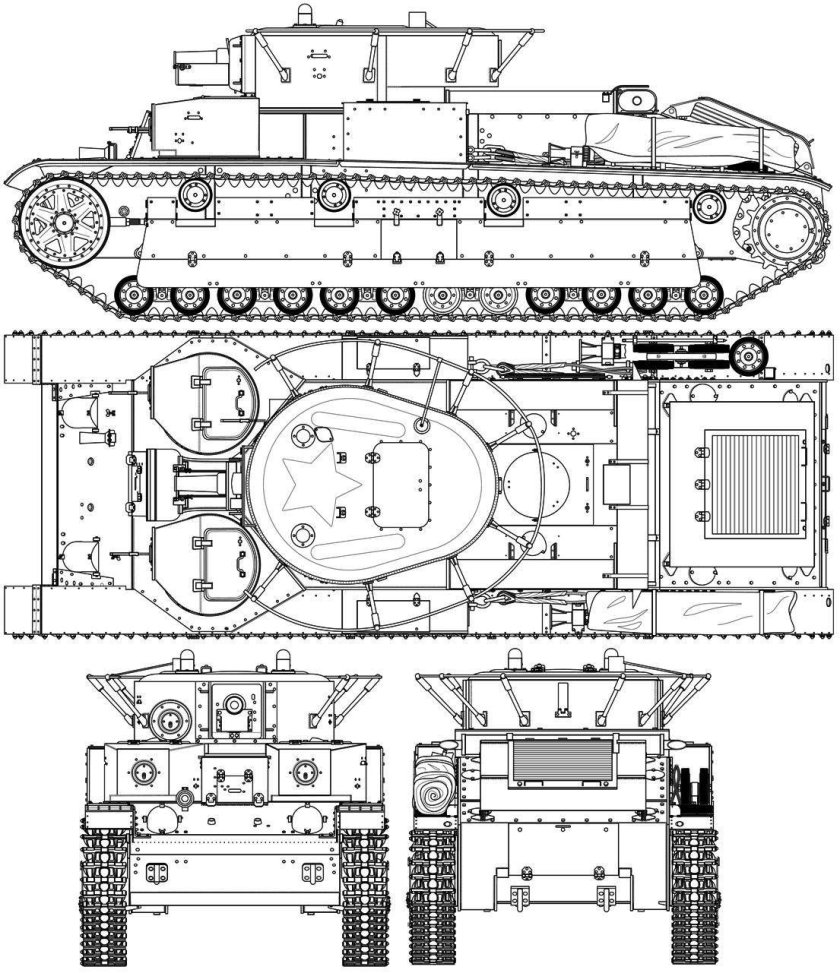 Чертежи танка т 28