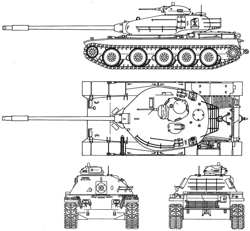 Т110е5 чертежи