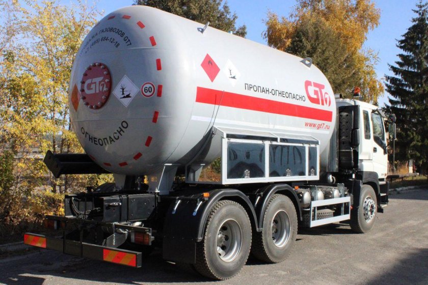 АЦТ-7 на шасси Isuzu газовоз