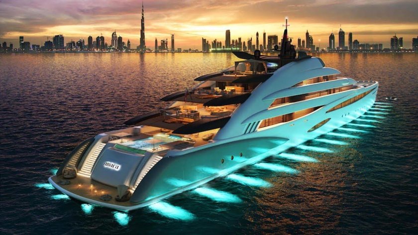 Концепт 120 метровой яхты Амара