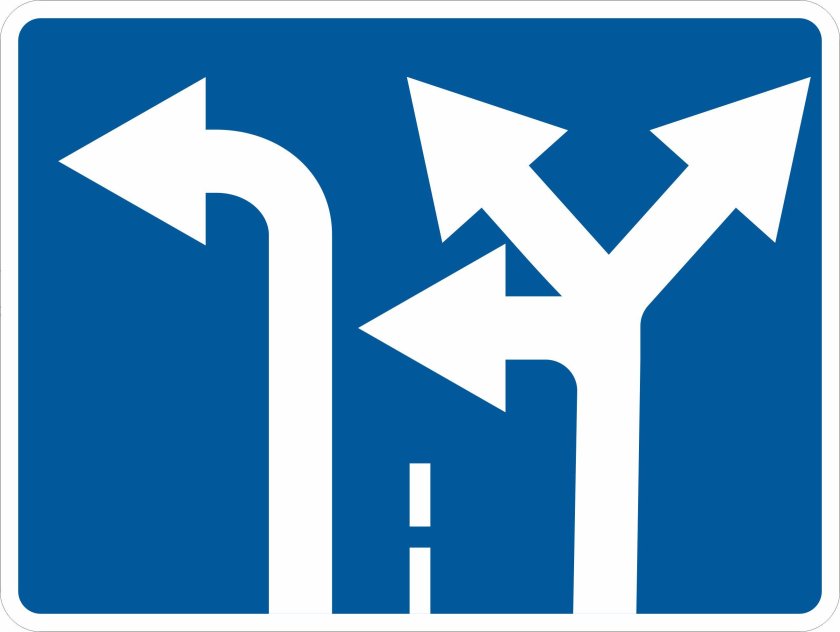 Знак 5.15.1 направления движения по полосам