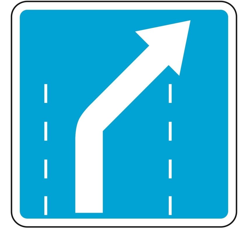 Знак дорожный 5.15.2 поворот налево