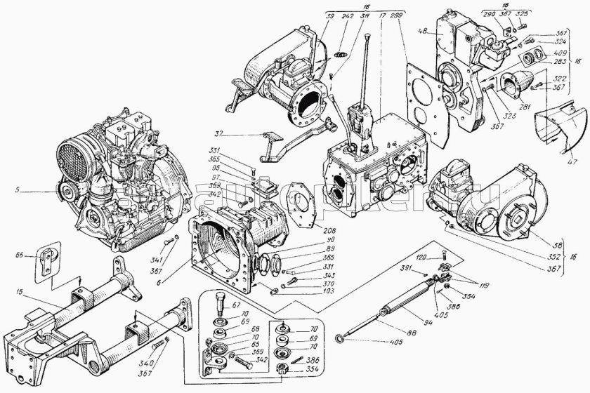 Устройство двигателя т 25