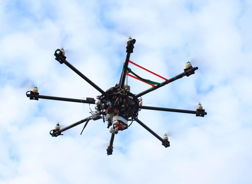 Соосный октокоптер