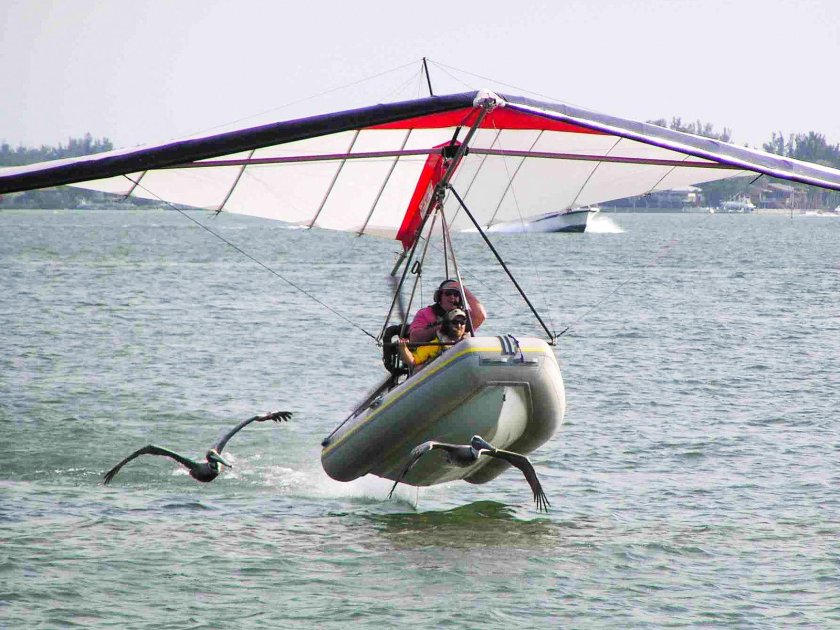 Лодка дельтаплан