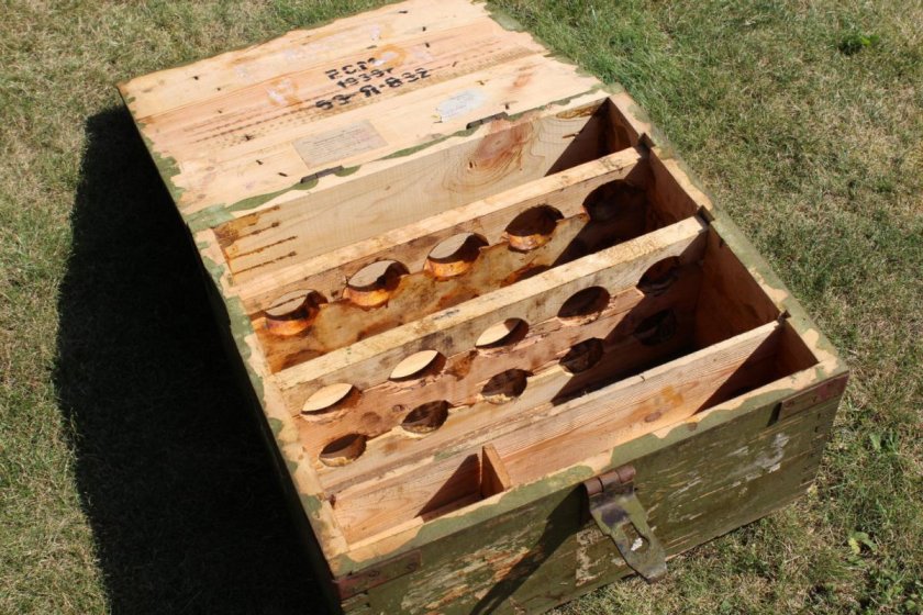 Парковый (укупорочный) ящик для 82-мм БМ