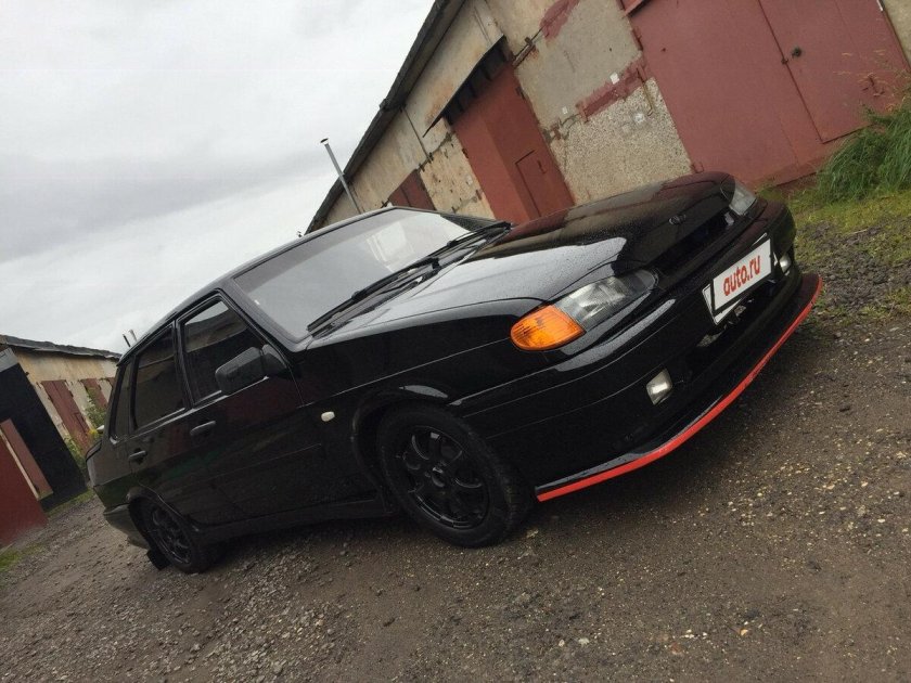 Лада 2115 черная тонированная