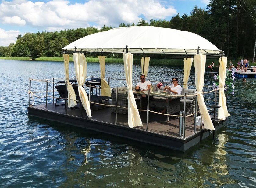 Понтонный плот катамаран