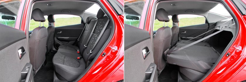 Kia Rio 2013 седан салон сзади