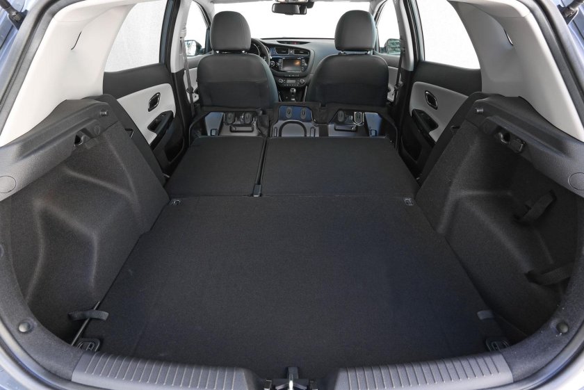Kia Ceed SW сложенные сиденья