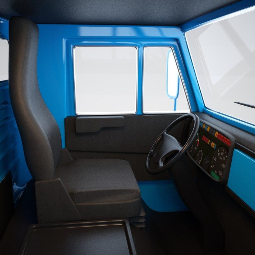 КАМАЗ 65115 салон кабины