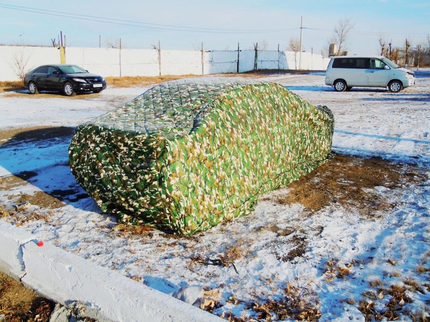 Тент для автомобиля зимний