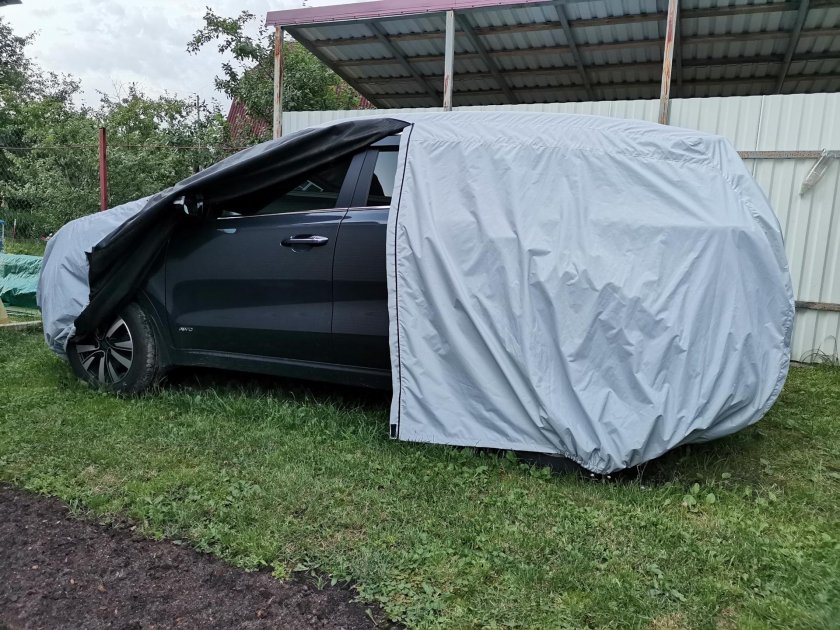 Брезент на машину