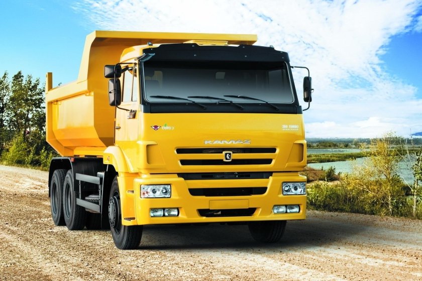 КАМАЗ 65115 желтый