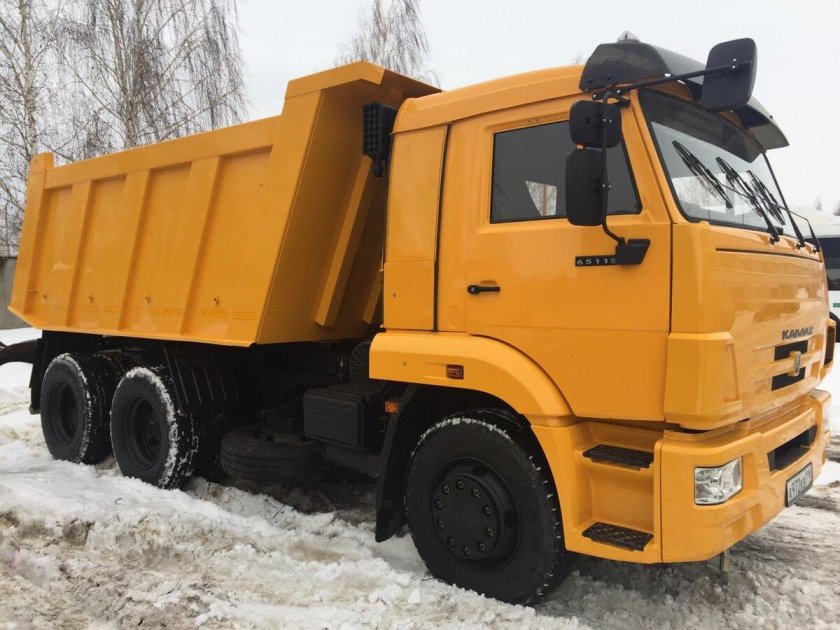 КАМАЗ 65115 желтый